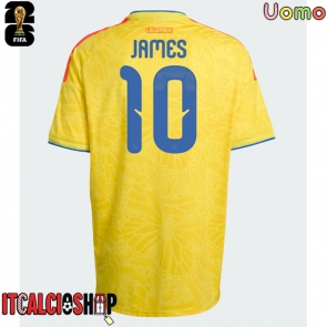 Colombia James Rodriguez #10 Prima Maglia Mondiali 2026 Manica Corta